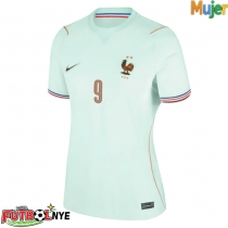 Camiseta Francia Marcus Thuram #9 Visitante Equipación para mujer Mundial 2026 manga corta